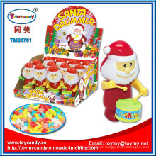 Plastic Santa Drummer Kids Toy with Candy